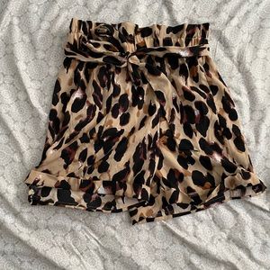 Pretty little thing cheetah print shorts